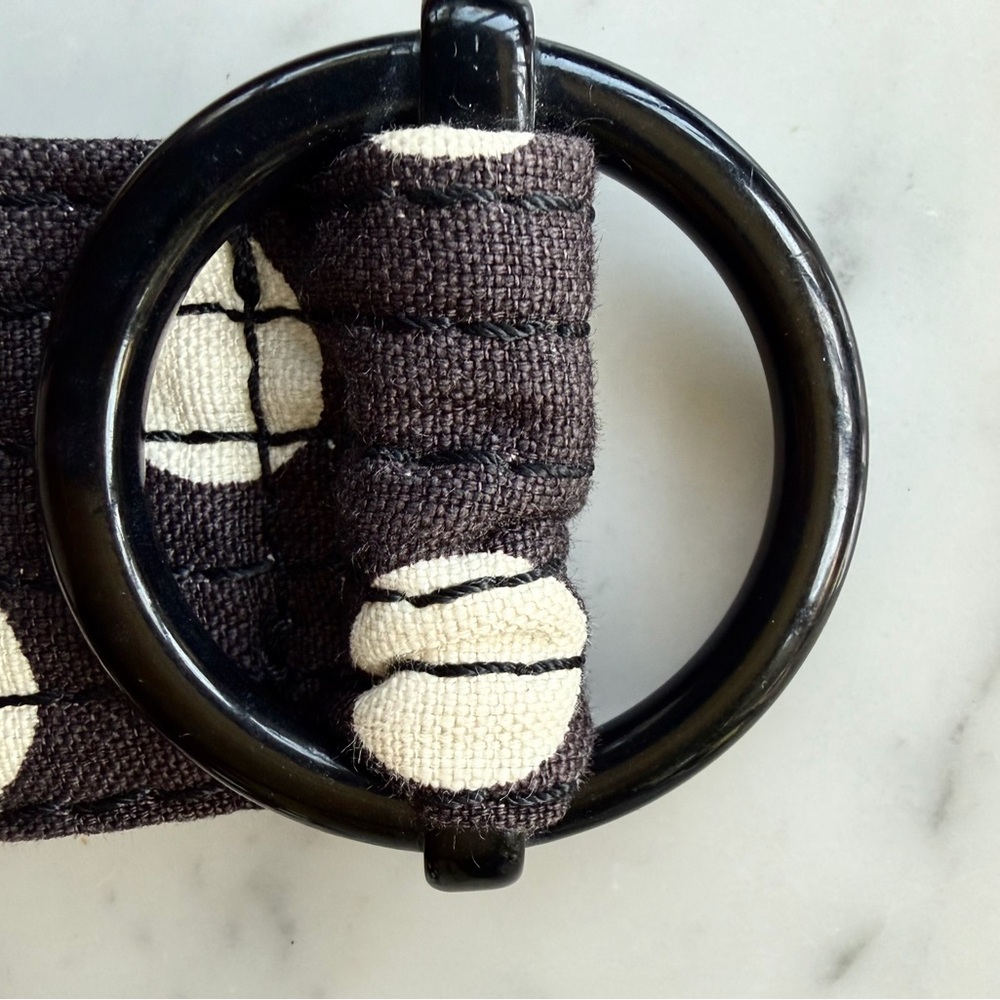 J Crew set of 2 fabric belts, plaid & polka dots, adjustable, S/M - Picture 8 of 10